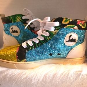 Christian Louboutin Louis Glitter Trainer